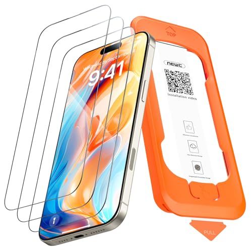 NEW'C 3 Stuks Gehard Glas voor iPhone 17 Pro Max (6,9 inch)