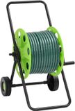 vidaXL Slanghaspelkar en slangkoppelset 0,75" staand 30 m PVC groen