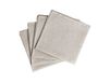 Scandi Living Serviettes de table Clean 45 x 45 cm lot de 4 Greige