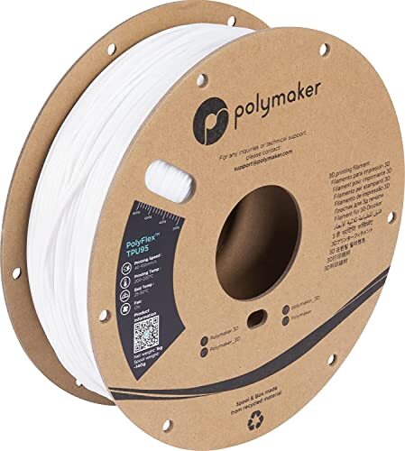 POLYMAKER PD01002 PolyFlex TPU-95A Filament TPU flexibel 1.75mm 750g white 1 pc(s)