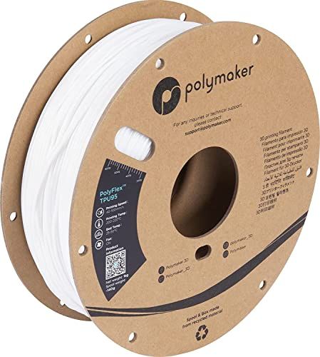 PolyMaker PolyFlex TPU-95A Filament - 1.75mm - 750g - White
