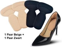 Heble® Goodies and Living Groothandel 2 paar zelfklevende Siliconen Hielbeschermers – Paar Beige en Zwart