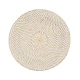 SARO LIFESTYLE 5091.W15R Avignon Collectie Geweven rotan Placemats (Set van 4), 100%, Wit