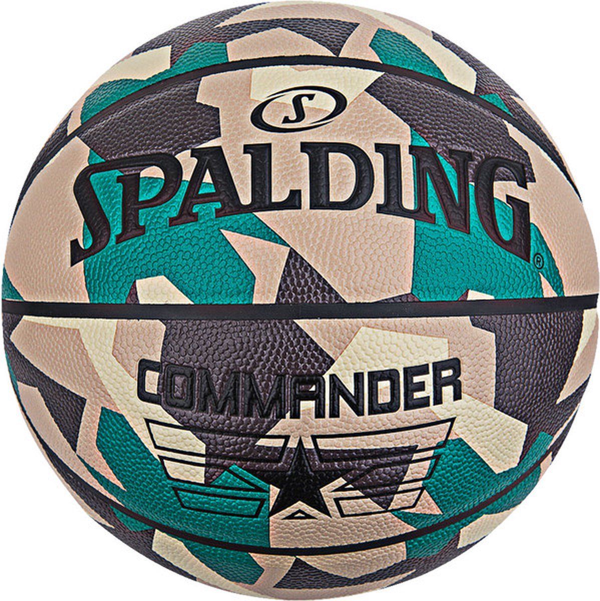 United Sports Unisex - Spalding Commander Sz7 Basketball - Green - Polyester - 2023