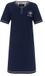 Medaillon Dames Nachthemd - Korte Mouwen - Katoen - Donkerblauw - Maat 3XL