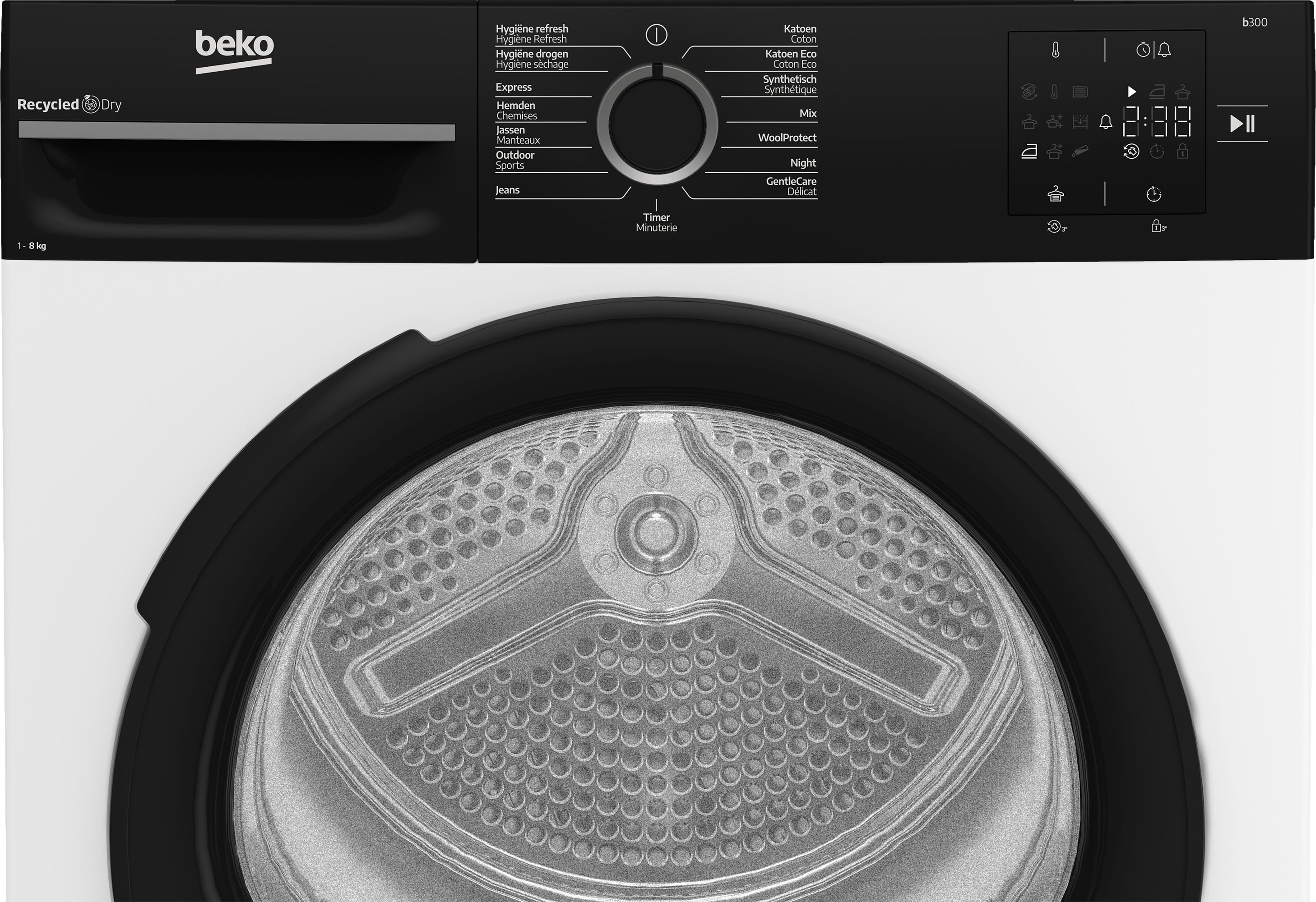 Beko BM3T3824B Wasdroger - Warmtepompdroger - 8 kg - Wit