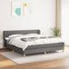 Maison Exclusive - Boxspringbed met matras, **dark grey**, 180x200 cm, **textile**