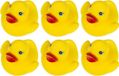 Duckiez badeendjes - 24x st - geel - 5,5 cm