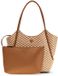 GUESS sac cabas Tessi 2 in 1 Tote Cognac Multi Lichtbruin