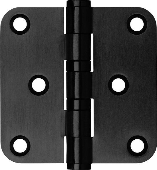 Axa Kroon BV Kogellagerscharnier zwart 76x76mm RVS RH