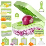 Romon Groentesnijder, 14-in-1 multifunctionele groentesnijder en snijmachine
