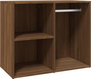 vidaXL Kledingkast 80x40x65 cm bewerkt hout bruin eikenkleur