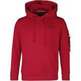 Alpha Industries Trui met capuchon - Back Print Hoodie - S tot XXL - voor Mannen - rood