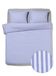 HEMA Housse de couette 200 x 200/220 cm en coton doux, rayures lavande