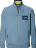 Jan Vanderstorm heren Sweatvest - Katoen - Blauw - Maat 56/58