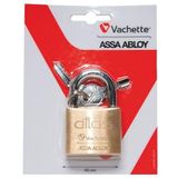 Vachette 1320-40 AL/SC hangslot, Atlas, geel, 1320-45/SC