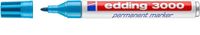 Edding 3000 Marqueur permanent bleu, rouge, blanc