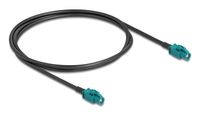 DeLOCK 90680 coax-kabel 1 m HSD Z Zwart, Blauw