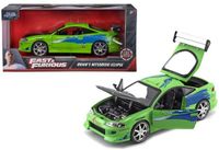 Jada Toys Fast & Furious 1995 Mitsubishi Eclipse 1:24 Groen Metaal