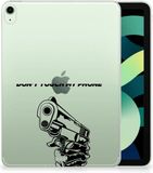 B2Ctelecom iPad Air (2020/2022) 10.9 inch Print Case Gun Don't Touch My Phone