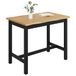 VidaXL Table haute de bar EKAI Noir 112 x 70 x 91 cm Bois de pin massif