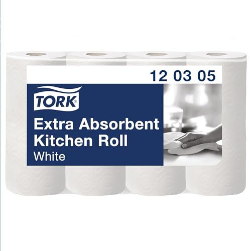 Tork Extra Absorberende Keukenrol Wit, Premium, 3-laags, 48 x 12,2 m, 120305