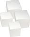 Rayher Kubussen van piepschuim - set van 4 - wit
