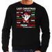 Bellatio Decorations foute Kersttrui/sweater voor heren - songtekst last Christmas -zwart - kerstman XL