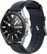 By Qubix - Classic leren bandje - Donkerblauw - Geschikt voor Xiaomi Mi Watch / Xiaomi Watch 2 / Xiaomi Watch S1 / S2 / S3 / S4 (47mm)
