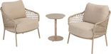 4 Seasons Outdoor Sardinia low dining bistro set 3 pièces céramique latte