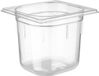 APS 82040 GN 1/6 container - polycarbonaat - transparant - 2,2 liter - 17,6 x 16,2 x 15 cm