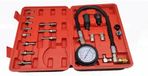 Testeur de compression pour moteurs diesel - 0–70 bar / 0–1000 PSI - 7 adaptateurs - tuyau de 36 cm - Convient pour injection directe et indirecte