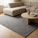 DÉJA Living Vloerkleed 130x190cm - Laagpolig Grijs Polypropyleen - Yvoire