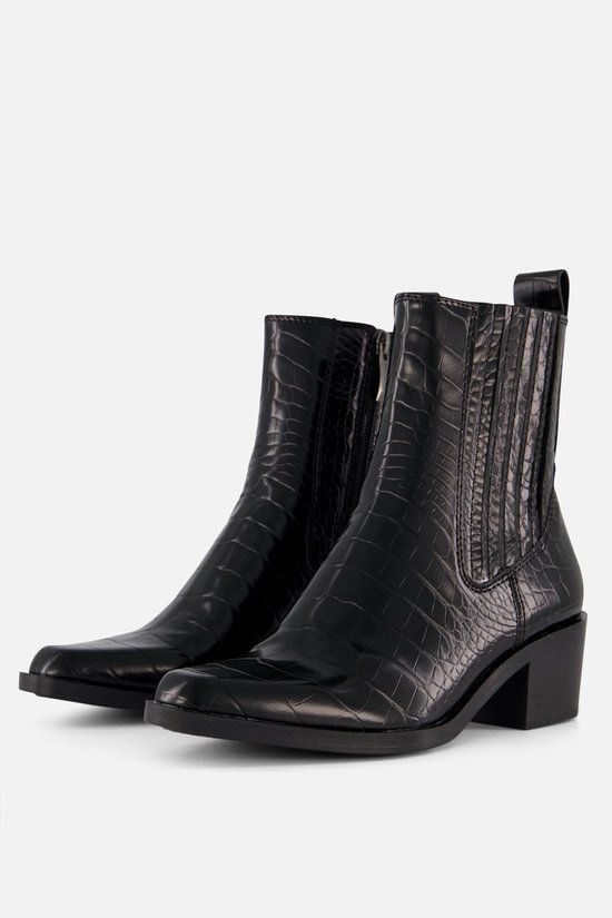 Tamaris Cowboylaarzen Zwart Imitatieleer - Dames