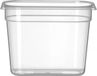 HENDI GN-container 1/4 – Polypropyleen – 5,5L – Temperatuurbestendig – Transparant – 265x162x200 mm
