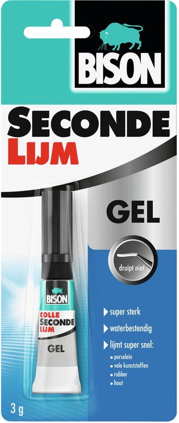 Bison Secondelijm Gel 3g