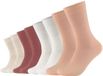 s.Oliver Sokken 8-pack gestreept pink sand katoen 39-42 Unisex