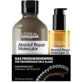L'Oréal Professionnel Paris Absolut Repair Molecular Shampoo + Bi-Phase Oil Duo Haarverzorgingsset