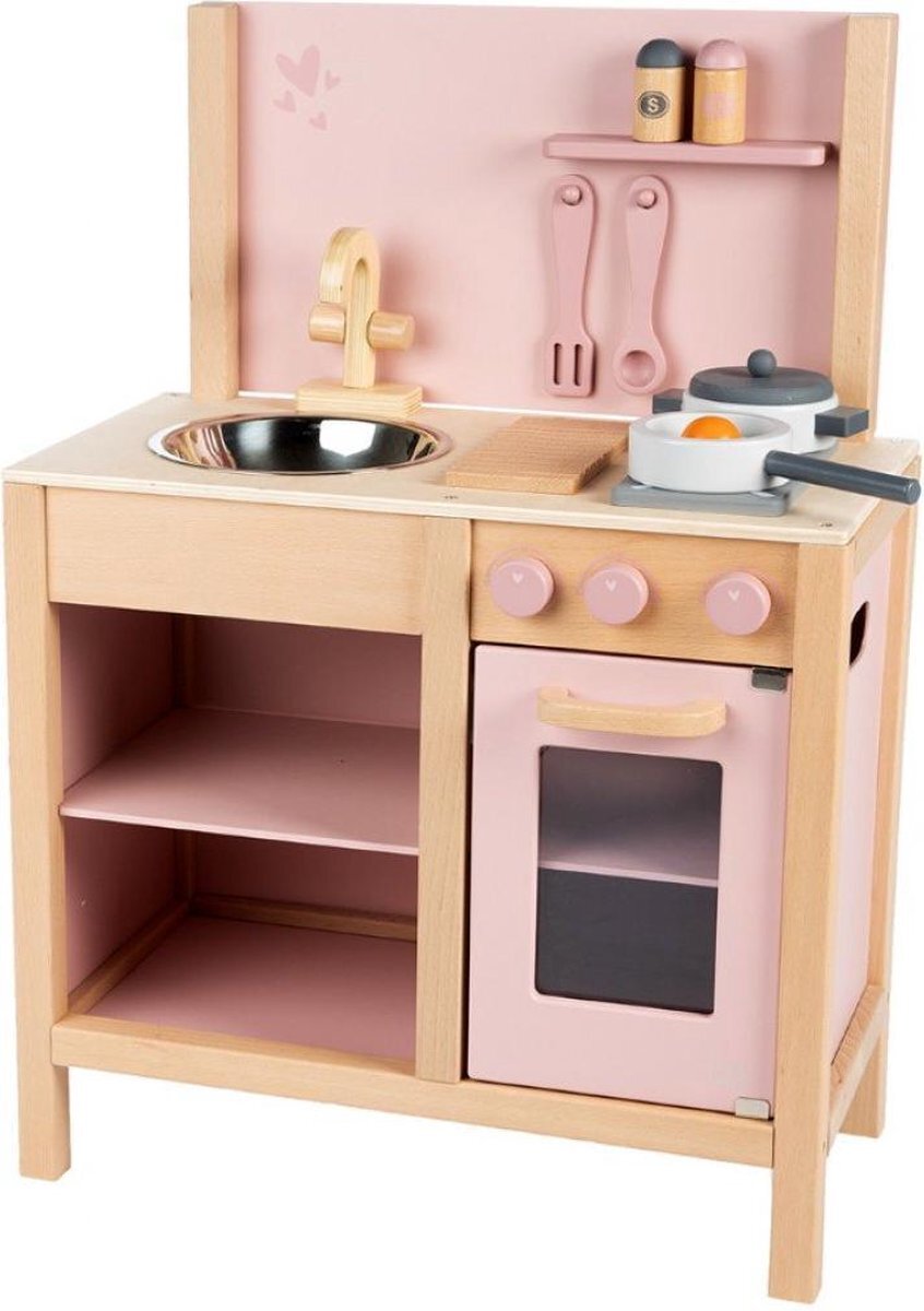 Label-Label houten keuken - roze