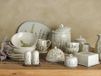 Bloomingville Bea serveerschaal van glas in beige