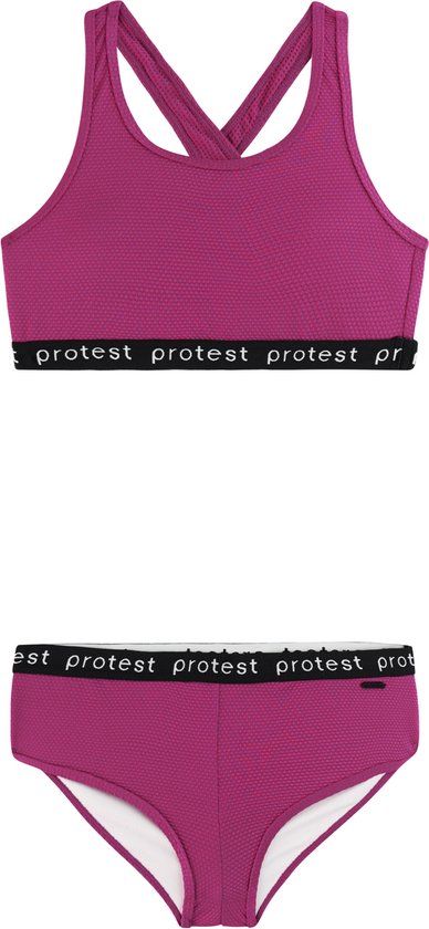Protest PRTBeau Bikini Set Meisjes Punch Pink Effen 104