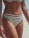 Next Dames Hoog opgesneden bikinislip Crème
