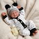 OEM Reborn-pop, 43 cm, met zacht stoffen lichaam, kleding en accessoires