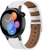 Strap-it Huawei Watch GT 3 42mm bracelet cuir - blanc