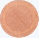 Homescapes Tapis de bain rond Abricot 80 cm Coton