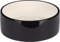 Flamingo Rocky - Eet- en Drinkpot Hond - Keramiek - Zwart - Rond - 400ml