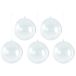 Hobby/diy boules de Noël - 30x pièces - transparent - D12 cm - plastique - bricolage - fabrication de boules de Noël