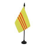 AZ FLAG Tafelvlag Zuid-Vietnam 15x10 cm Polyester 100D Plastic Voet
