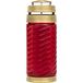 Herdenkingslicht verlangen ribbel rood incl. kaars