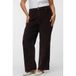VERO MODA CURVE Plus Size wide leg corduroy casual broek - donkerbruin